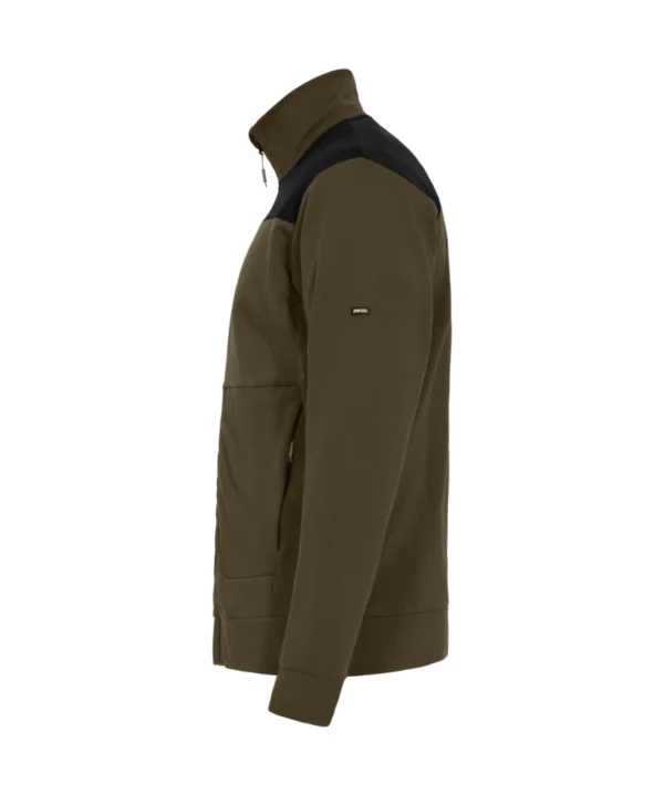 Engel Entire vest met kraag | Bosgroen/zwart