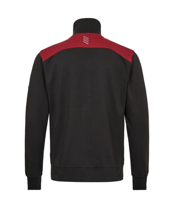 Engel Entire vest met kraag | Antracietgrijs/rood