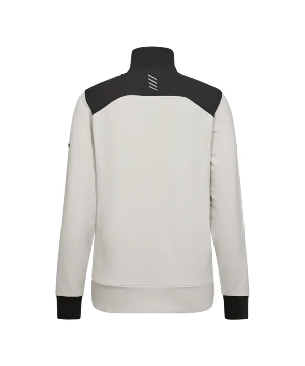 Engel Entire vest met kraag dames 30179 achter Engel Entire vest met kraag dames | Off white/antraciet grijs