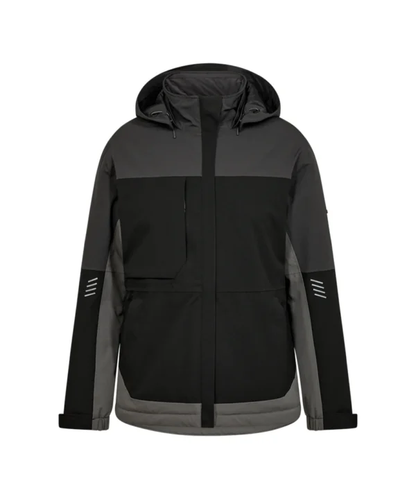 Engel Entire winterjas dames | Zwart/antracietgrijs