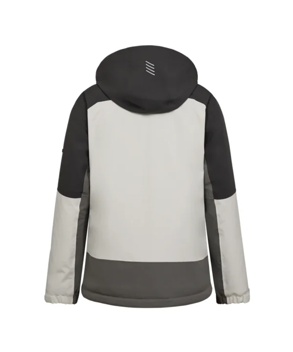 Engel Entire winterjas dames | Off white/antraciet grijs