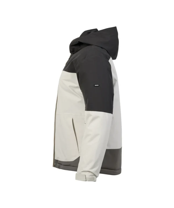 Engel Entire winterjas dames | Off white/antraciet grijs