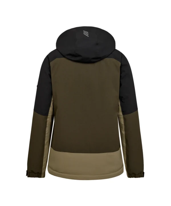 Engel Entire winterjas dames | Bosgroen/zwart