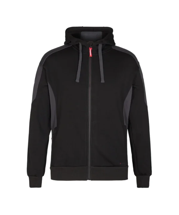 Engel Galaxy vest met capuchon | Zwart/antracietgrijs