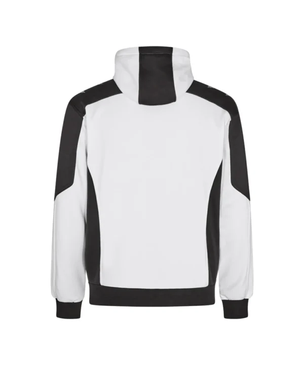 Engel Galaxy vest met capuchon | Wit/antracietgrijs