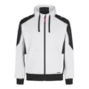 Engel Galaxy vest met capuchon | Wit/antracietgrijs