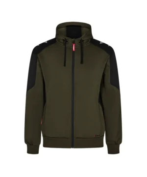 Engel Galaxy vest met capuchon | Bosgroen/zwart