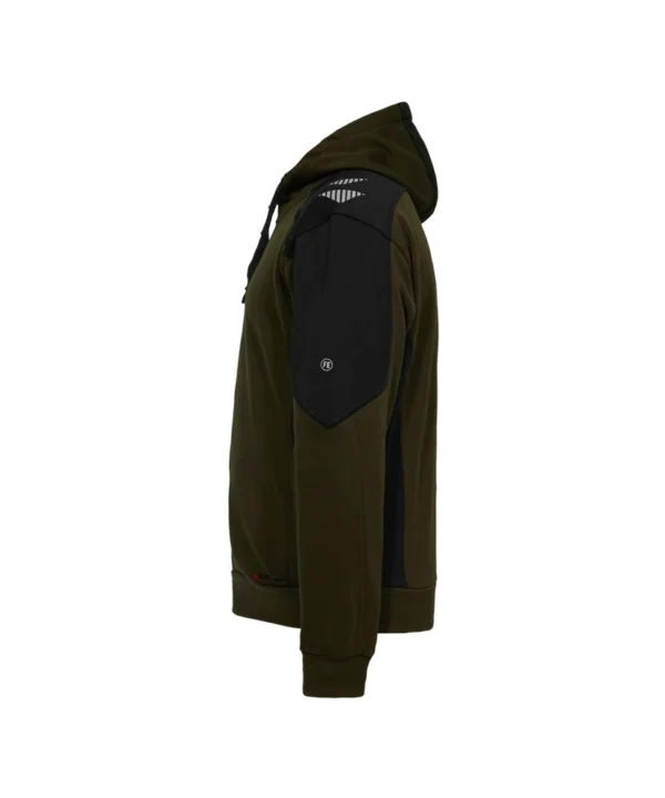 Engel Galaxy vest met capuchon | Bosgroen/zwart