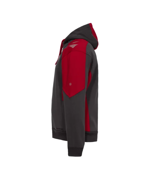 Engel Galaxy vest met capuchon | Antracietgrijs/Donker rood