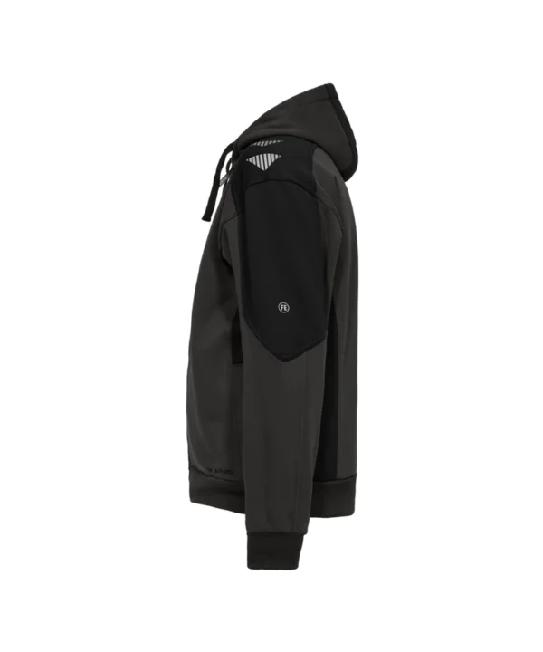Engel Galaxy vest met capuchon | Antracietgrijs/zwart