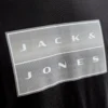 JCOFUSION BOX PRINT TEE SS CN SN Black Detail Jack & Jones T-shirt Fusion Print | Zwart