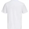 JCOFUSION BOX PRINT TEE SS CN SN Bright White Achter Jack & Jones T-shirt Fusion Print | Wit