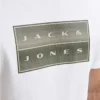 JCOFUSION BOX PRINT TEE SS CN SN Bright White Detail Jack & Jones T-shirt Fusion Print | Wit