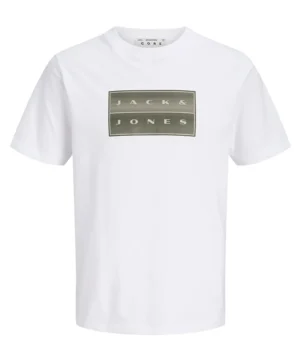 Jack & Jones T-shirt Fusion Print | Wit