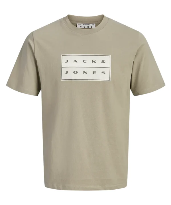 JCOFUSION BOX PRINT TEE SS CN SN Vetiver Voor Jack & Jones T-shirt Fusion Print | Groen