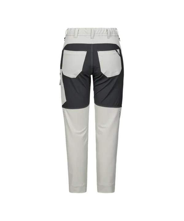 Dames Engel Entire werkbroek 4-Way stretch 30179 achter Dames Engel Entire werkbroek 4-Way stretch | Off white/antraciet grijs