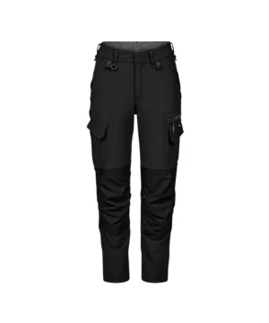 Dames Engel Entire werkbroek 4-Way stretch met kniezakken | Zwart/antracietgrijs