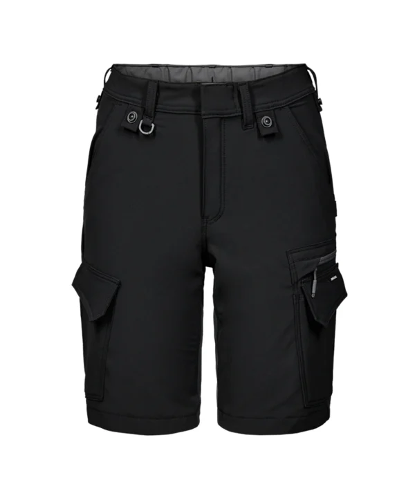 Dames Engel Entire werkshort 4-Way Stretch | Zwart/antracietgrijs