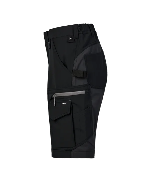 Dames Engel Entire werkshort 4-Way Stretch | Zwart/antracietgrijs