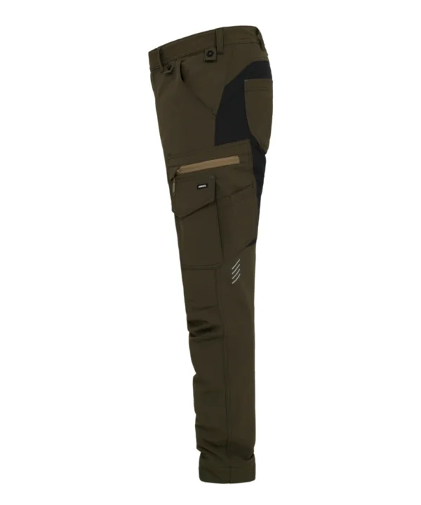 Engel Entire werkbroek 4-Way stretch  | Bosgroen/zwart