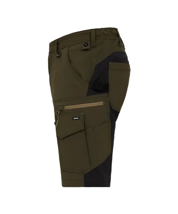 Engel Entire Werkshorts met 4-Way stretch | Bosgroen/zwart